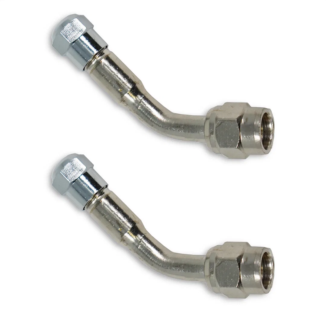 TM22305VP – VALTERRA LLC Valve Stem Extension, For Steel Rear Wheels 45 Degree Stainless Steel Polished Silver With C...
